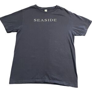 Seaside Shirt Youth Size XL SoftShirts Navy Faded Organic The New Town Tee Shirt